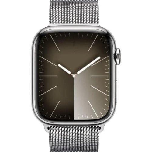 Смарт годинник Apple Watch Series 9 GPS + Cellular 45mm Silver S. Steel Case w. Silver Milanese Loop **
