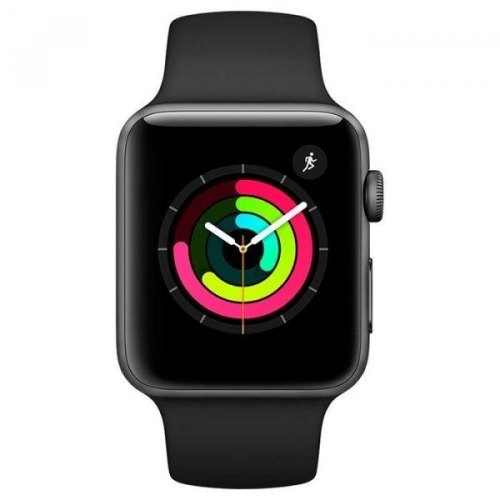 Смарт годинник Apple Watch 3 GPS 38mm Space Gray with Black Sport Band **