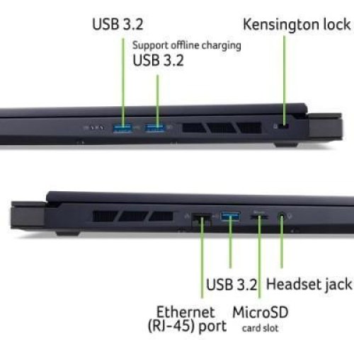 Ноутбук Acer Predator Helios Neo 18 PHN18-71 18 WUXGA, Intel i9-14900HX, 32GB, F1TB, NVD4060-8, Lin (NH.QS0EU.001)