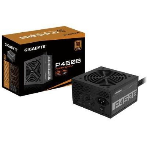 Блок живлення, 450W, Gigabyte, ATX2.3, 120мм, КПД 85%, активна PFC, 150х140х86 (GP-P450B)