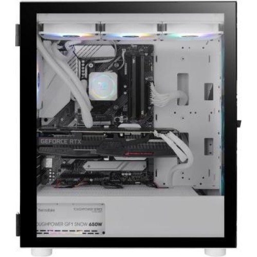 Корпус Thermaltake H570 TG ARGB Snow/White/Win/SPCC/Te mpered Glass*1/Mesh Front Panel/120mm ARGB  Lite Fan*3/Brown Box