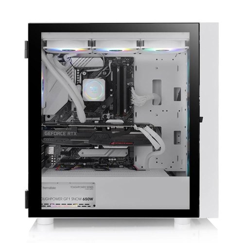 Корпус Thermaltake H570 TG ARGB Snow/White/Win/SPCC/Te mpered Glass*1/Mesh Front Panel/120mm ARGB  Lite Fan*3/Brown Box