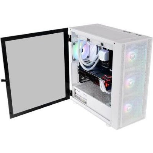 Корпус Thermaltake H570 TG ARGB Snow/White/Win/SPCC/Te mpered Glass*1/Mesh Front Panel/120mm ARGB  Lite Fan*3/Brown Box