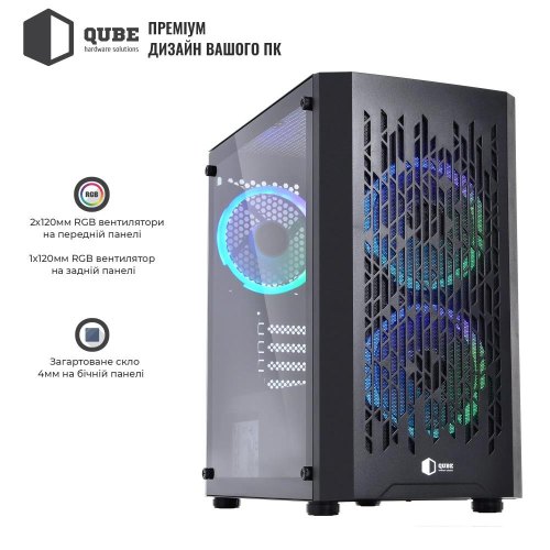 Корпус QUBE BLOCK Black (BLOCK_FMMU3)