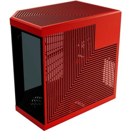 Корпус Hyte Y70 TOUCH Black-Red, Mid-Tower / ATX, Micro-ATX и Mini-ITX PC Case with PCIE 4.0 cable included