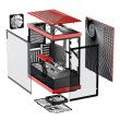 Корпус Hyte Y40 Black-Red, Mid-Tower / ATX, Micro-ATX и Mini-ITX PC Case with PCIE 4.0 cable includ