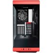 Корпус Hyte Y40 Black-Red, Mid-Tower / ATX, Micro-ATX и Mini-ITX PC Case with PCIE 4.0 cable includ