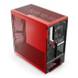Корпус Hyte Y40 Black-Red, Mid-Tower / ATX, Micro-ATX и Mini-ITX PC Case with PCIE 4.0 cable includ