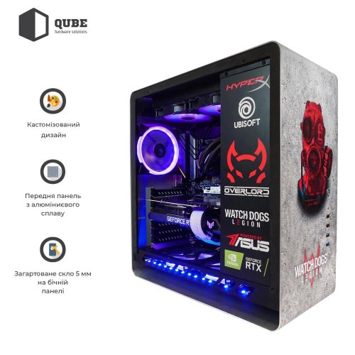Корпус QUBE HAWK Aluminum Printed LEGION (QBX4A_WBNU3PL)