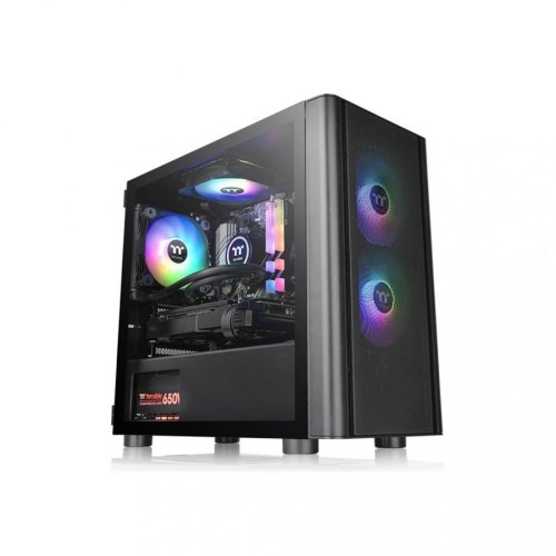 Корпус Thermaltake V150 TG ARGB Mesh Edition/Black/Win/SPCC/Tempered Glass*1/ 120mm ARGB Fan*3