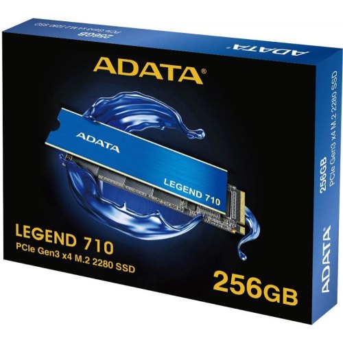 Накопичувач SSD ADATA LEGEND 710 256GB M.2 NVMe 2280 PCIe Gen3x4 3D NAND (ALEG-710-256GCS)