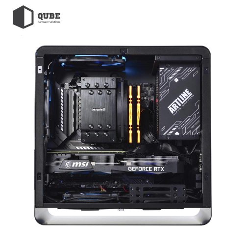 Корпус QUBE EAGLE Aluminum Black Printed Dota 2 red (QBX3M_WBNU3PD2R)
