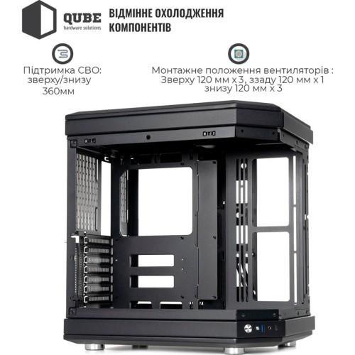 Корпус QUBE F-TANK Black (FTANK_F1BU3)