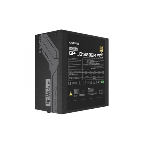 Блок живлення, 1300W, Gigabyte, ATX3.0, 140мм, КПД 90%, активна PFC,  150 x 160 x 86 (GP-UD1300GM PG5)