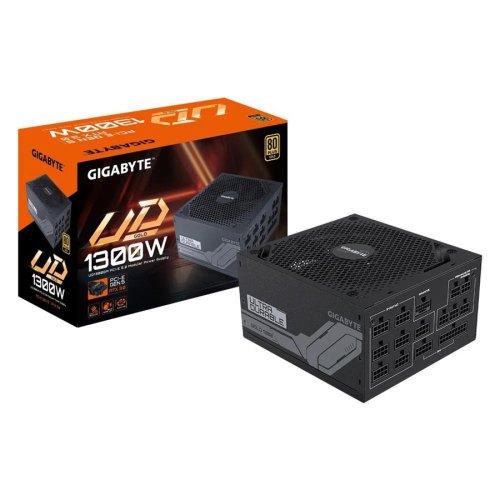 Блок живлення, 1300W, Gigabyte, ATX3.0, 140мм, КПД 90%, активна PFC,  150 x 160 x 86 (GP-UD1300GM PG5)
