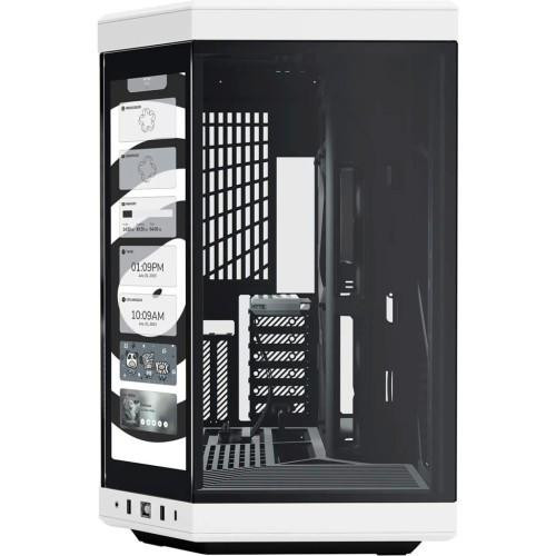 Корпус Hyte Y70 TOUCH Black-White, Mid-Tower / ATX, Micro-ATX и Mini-ITX PC Case with PCIE 4.0 cable included
