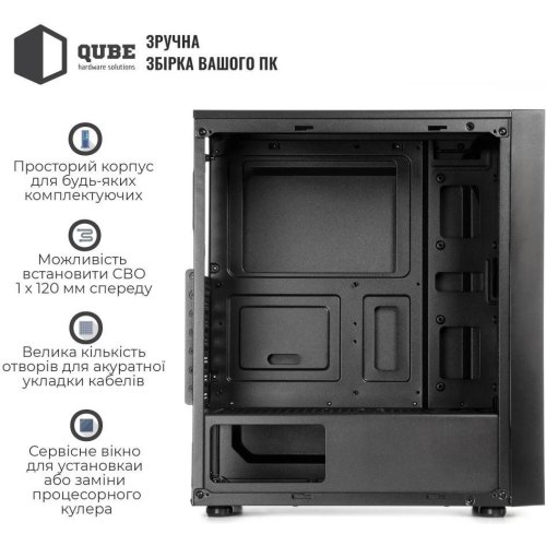 Корпус QUBE CARNIVAL Black (CARNIVAL_FCNU3)