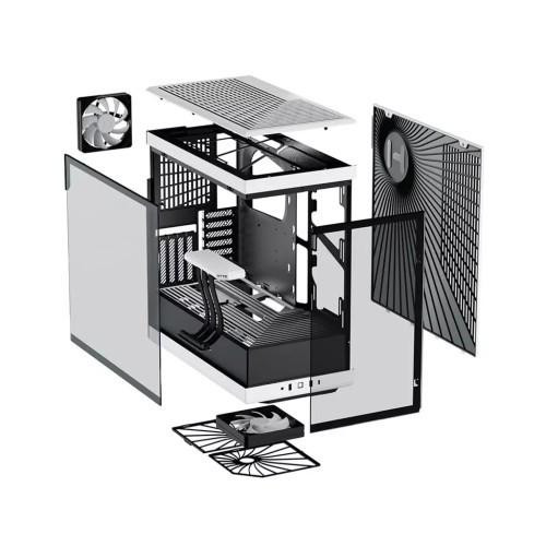 Корпус Hyte Y40 Black-White, Mid-Tower / ATX, Micro-ATX и Mini-ITX PC Case with PCIE 4.0 cable includ
