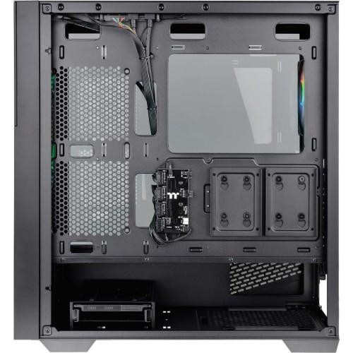 Корпус Thermaltake Divider 370 TG ARGB/Black/Win/SPCC/Te mpered Glass*1/120mm ARGB PWM Fan*3