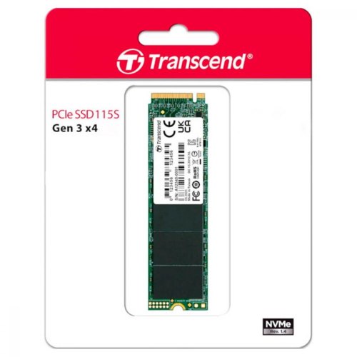 Накопичувач SSD Transcend 115S 2TB M.2 2280 PCIe Gen3x4 NVMe 3D NAND TLC (TS2TMTE115S)