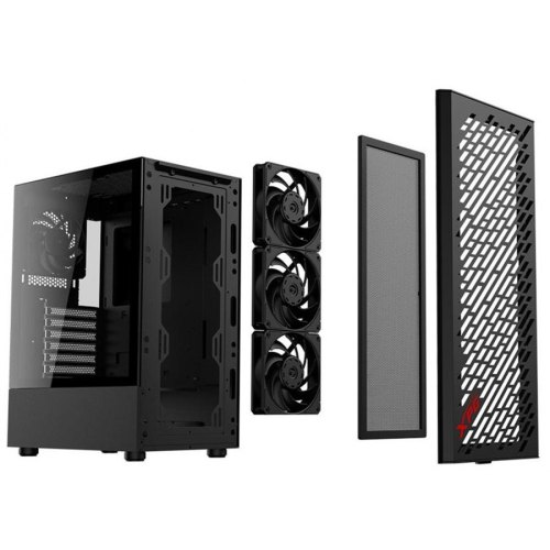 Корпус MITX W/O PSU BLACK VALORAIRMT-BKCWW ADATA