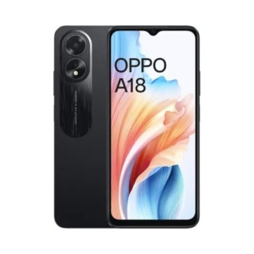 Смартфон OPPO A18 4/128GB Glowing Black