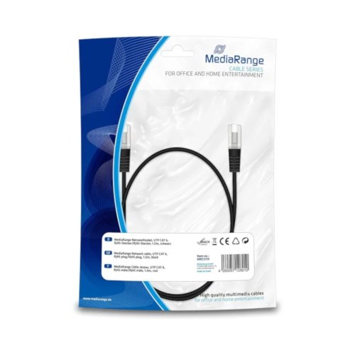 Патч-корд (Ethernet кабель) CAT6 UTP 1M MRCS119 MEDIARANGE