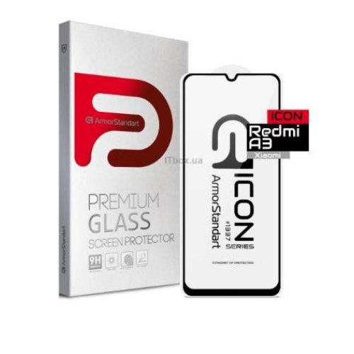 Захисне скло ArmorStandart Icon для Xiaomi Redmi A3 Black (ARM74452)
