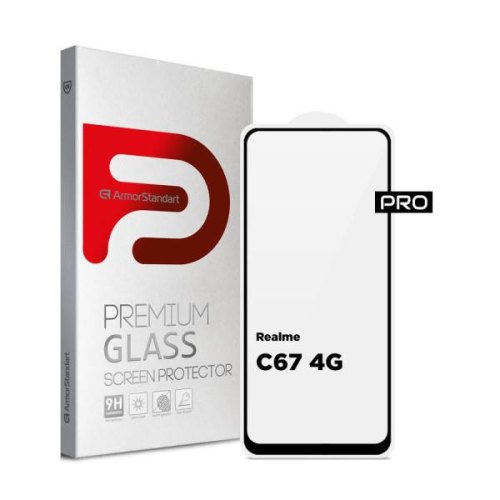 Захисне скло ArmorStandart Pro для Realme C67 4G Black (ARM73852)