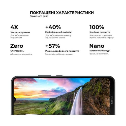 Захисне скло ArmorStandart Pro для Nokia C21 Plus Black (ARM62198)