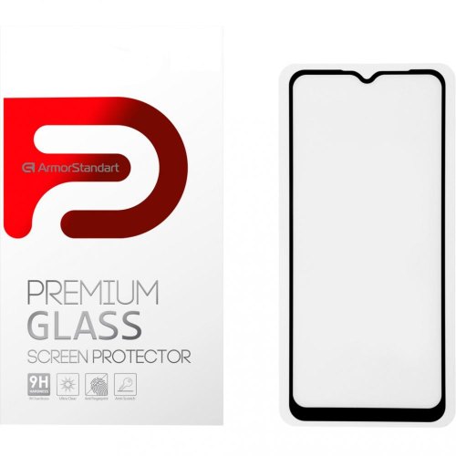 Захисне скло ArmorStandart Full Glue для Samsung A02s (A025) / A02 (A022) Black (ARM58164)