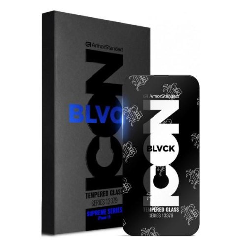 Захисне скло ArmorStandart Supreme Black Icon 3D для Apple iPhone 15 Black (ARM68221)