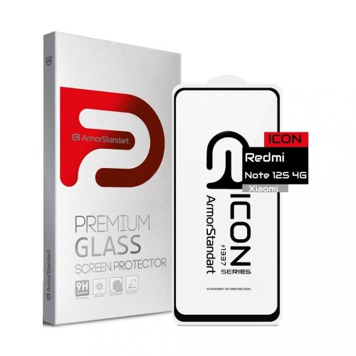 Захисне скло ArmorStandart Icon для Xiaomi Redmi Note 12S 4G Black (ARM68031)