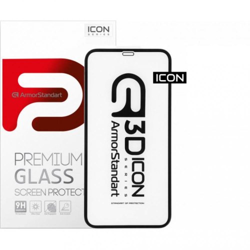 Захисне скло ArmorStandart Icon 3D для Apple iPhone 12 Pro Max Black (ARM57194)