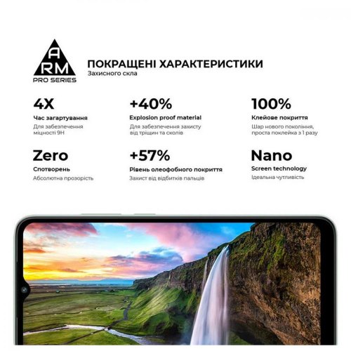 Захисне скло ArmorStandart Pro для Xiaomi Redmi A1 / A1+ / Poco C50 Black (ARM62818)