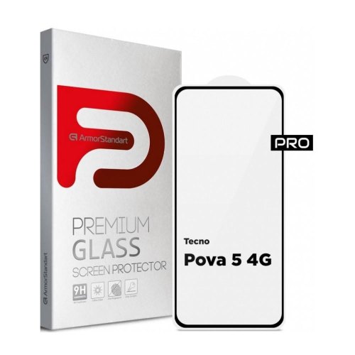 Захисне скло ArmorStandart Pro для Tecno Pova 5 4G Black (ARM68938)