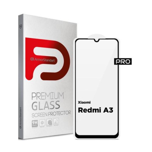 Захисне скло ArmorStandart Pro для Xiaomi Redmi A3 Black (ARM74453)