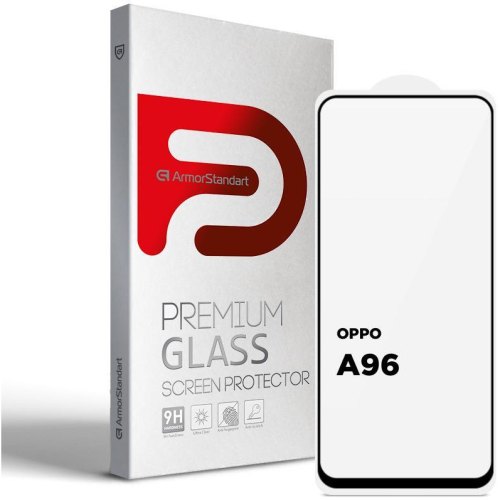 Захисне скло ArmorStandart Full Glue для OPPO А96 Black (ARM66968)