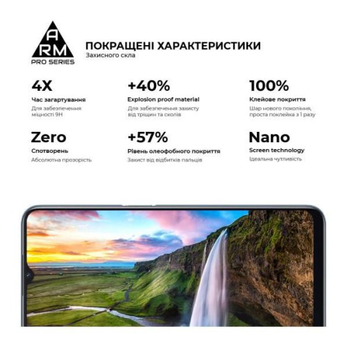 Захисне скло ArmorStandart Pro для OPPO A16 / А54s Black (ARM61019)