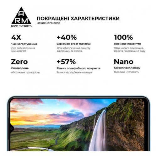 Захисне скло ArmorStandart Pro для ZTE Blade A54 4G Black (ARM70683)