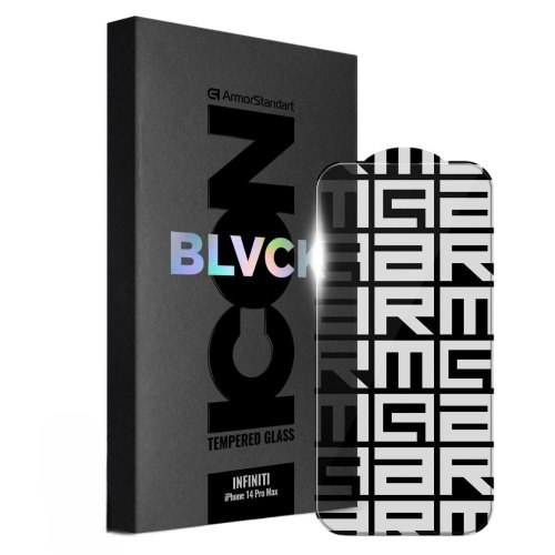 Захисне скло ArmorStandart Infinity Black Icon 2.75D для Apple iPhone 14 Pro Max (ARM73954)
