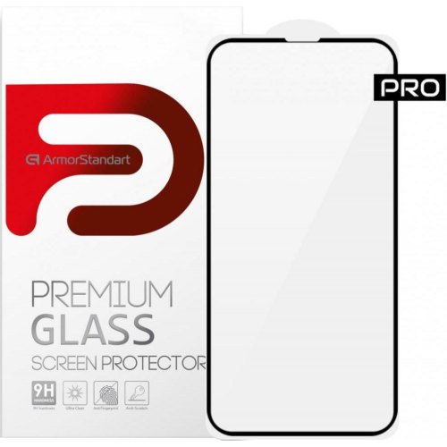 Захисне скло ArmorStandart Pro 3D для Apple iPhone 14/13/13 Pro Black (ARM60264)