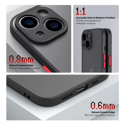 Чохол-накладка ArmorStandart Frosted Matte для Xiaomi Redmi A2 Black (ARM66741)