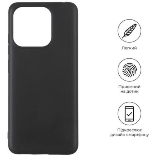 Чохол-накладка ArmorStandart Matte Slim Fit для Xiaomi Redmi 13C 4G / Poco C65 Black (ARM72471)