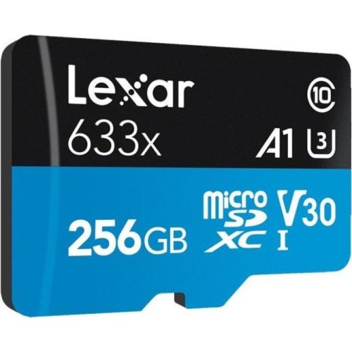 MicroSDHC LEXAR 256GB UHS-I з адаптером (LSDMI256BB633A)