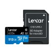 MicroSDHC LEXAR 512GB UHS-I з адаптером (LSDMI512BB633A)