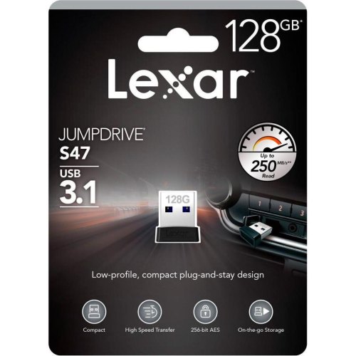 USB флеш USB3 128GB Lexar S47 LJDS47-128ABBK