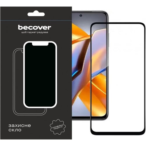 Захисне скло BeCover для Tecno Spark 10 Pro (KI7) Black (709268)