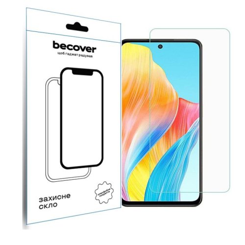 Захисне скло BeCover для Oppo A98 5G 3D Crystal Clear Glass (709773)