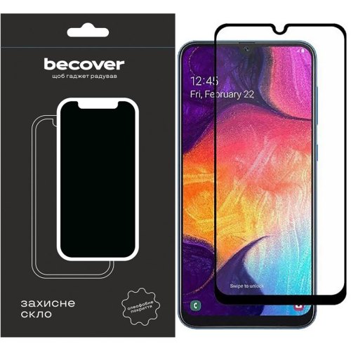 Захисне скло BeCover для Tecno Pop 7 (BF6) Black (709264)